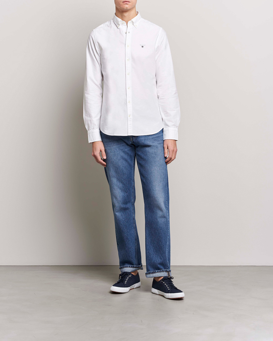 Homme | Chemises | GANT | Slim Fit Oxford Shirt White