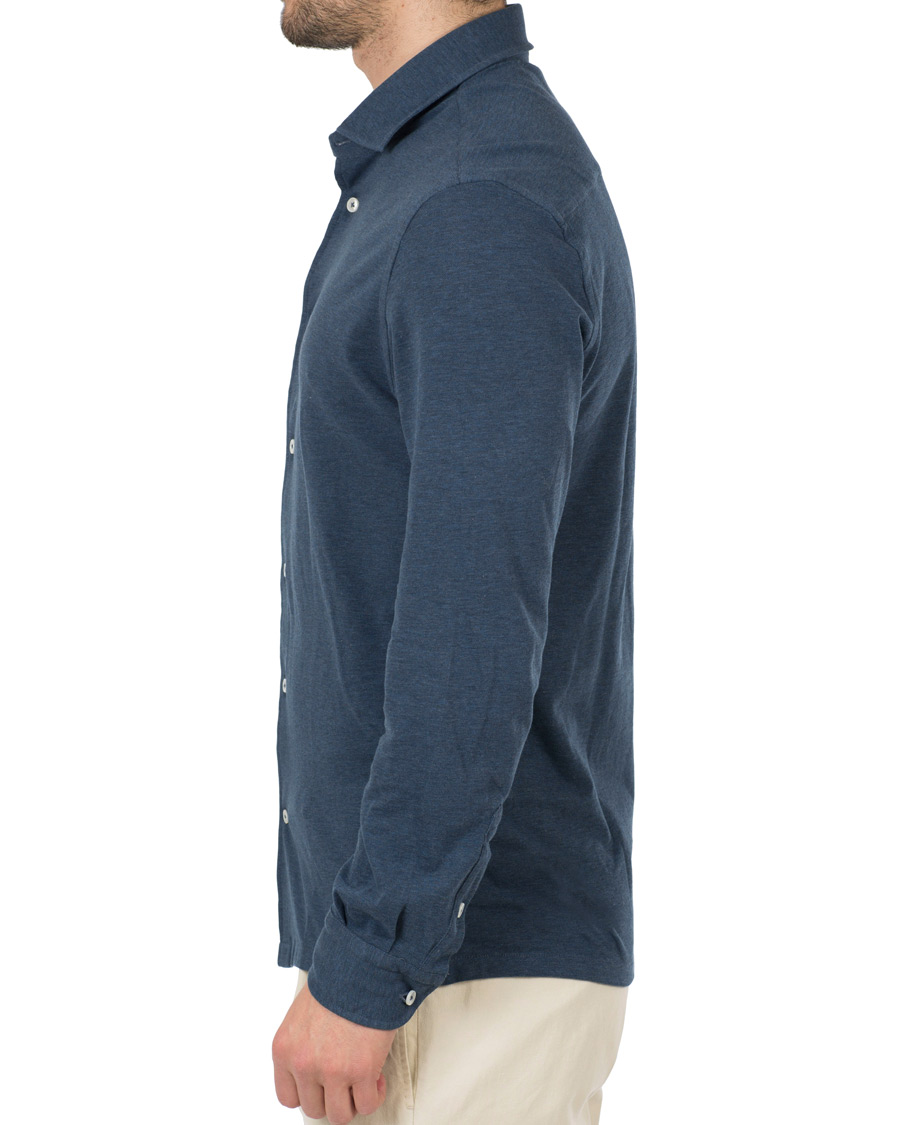 Homme | Chemises | Barba Napoli | Jersey Shirt Blue