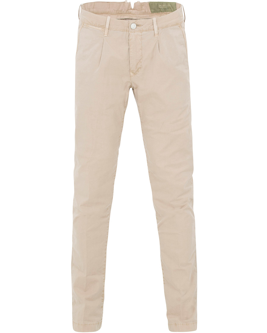Homme | Pantalons | Jacob Cohën | Jacob Cohen Alex Pleated Chinos Beige