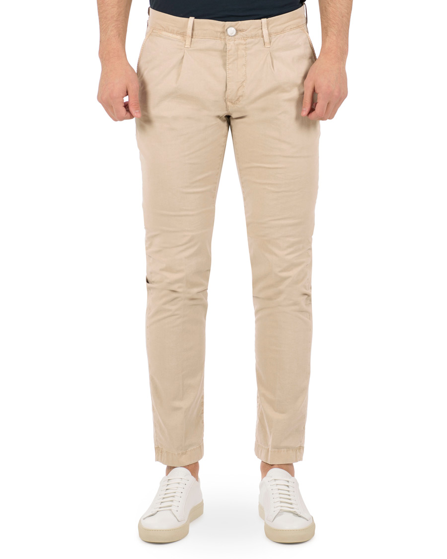 Homme | Pantalons | Jacob Cohën | Jacob Cohen Alex Pleated Chinos Beige