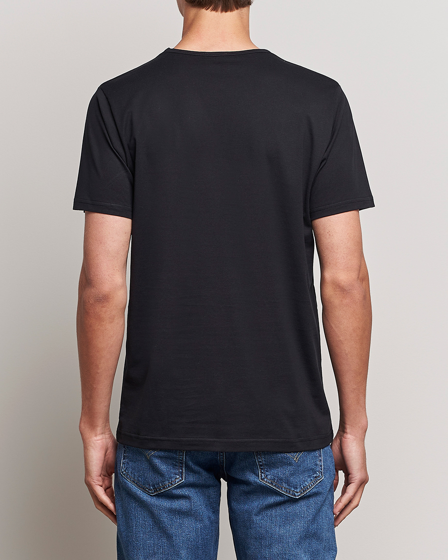 Homme | T-shirts | Sunspel | Superfine Cotton Crew Neck T-Shirt Black