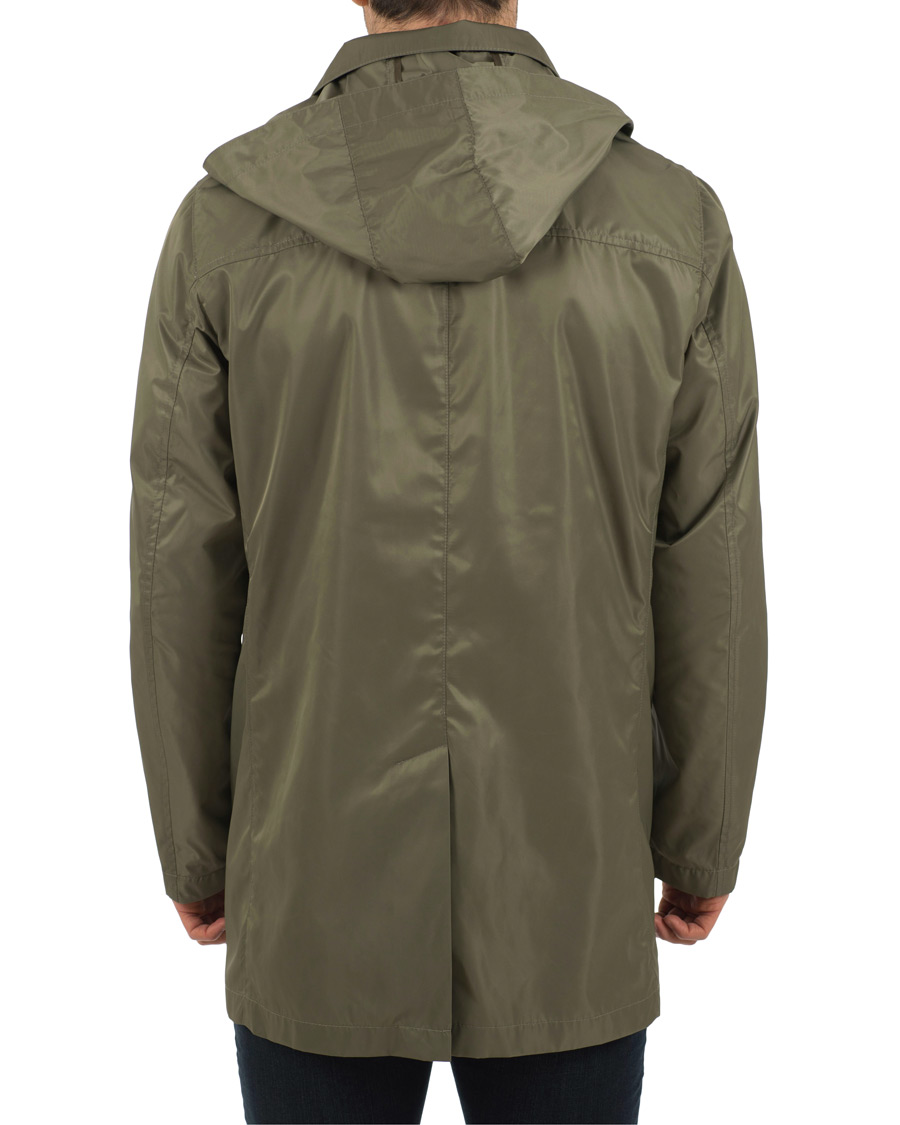 Homme | Manteaux Et Vestes | Fay | Chelsea Nylon Memory Raincoat Military Green