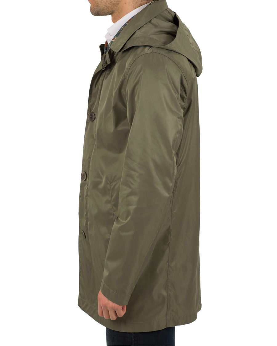 Homme | Manteaux Et Vestes | Fay | Chelsea Nylon Memory Raincoat Military Green