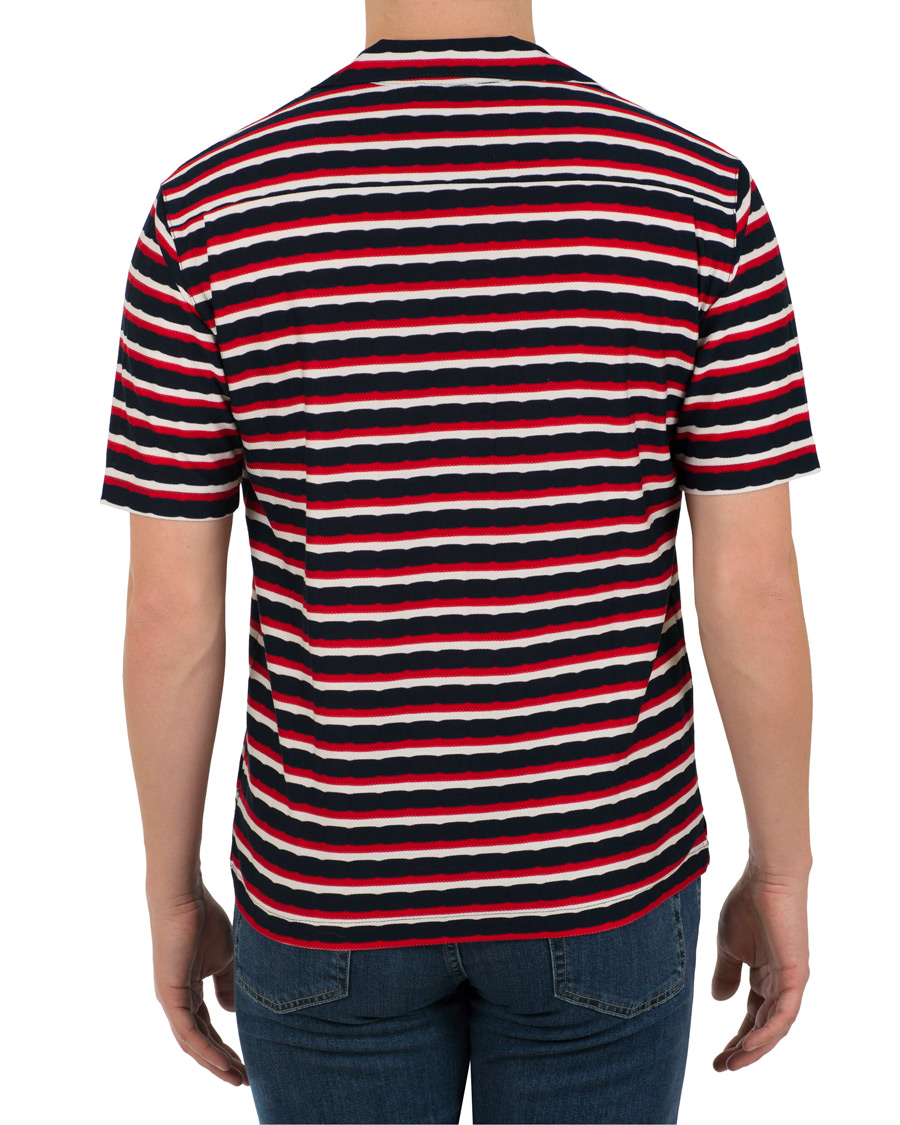 Homme | Polos | The Gigi | Paro Stripe Polo Red/Navy