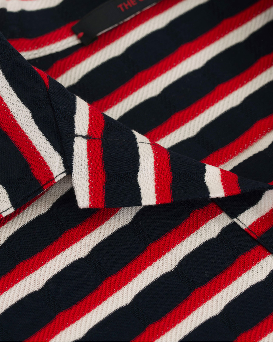Homme | Polos | The Gigi | Paro Stripe Polo Red/Navy