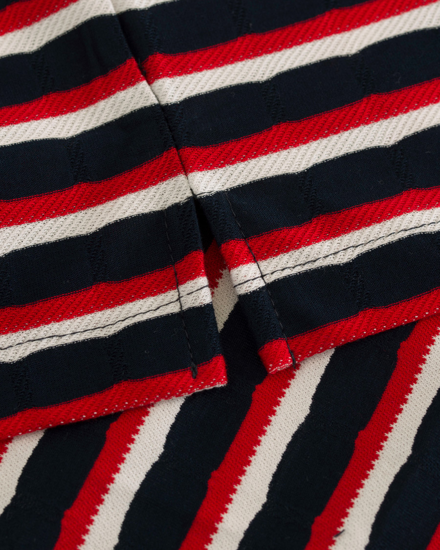 Homme | Polos | The Gigi | Paro Stripe Polo Red/Navy