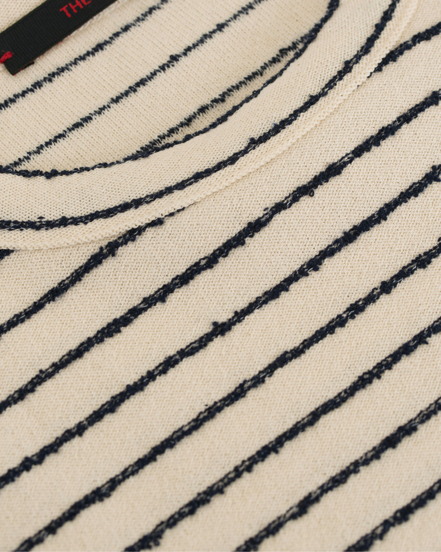 Homme | Pulls Et Tricots | The Gigi | Milos Stripe Lightweight Sweatshirt Navy/White