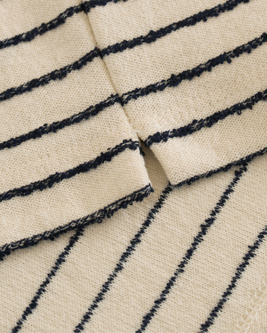 Homme | Pulls Et Tricots | The Gigi | Milos Stripe Lightweight Sweatshirt Navy/White