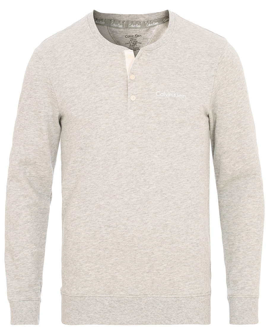 Homme | Pulls Et Tricots | Calvin Klein | Henley Heather Grey