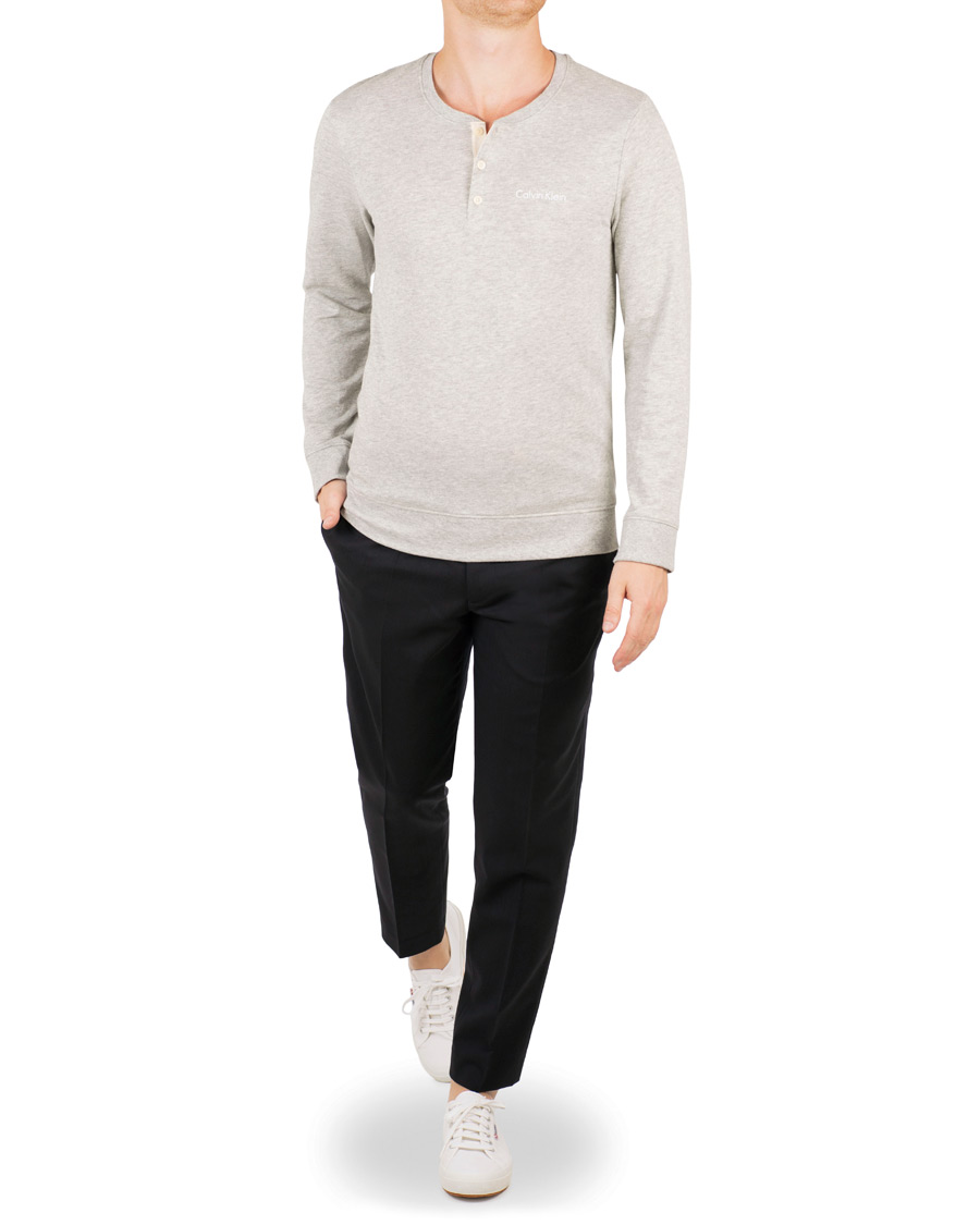 Homme | Pulls Et Tricots | Calvin Klein | Henley Heather Grey