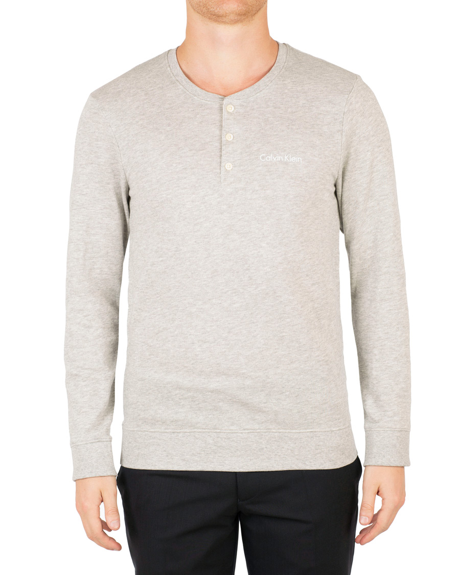 Homme | Pulls Et Tricots | Calvin Klein | Henley Heather Grey