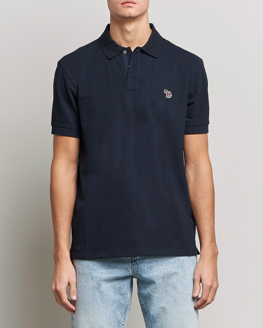Homme | Best of British | PS Paul Smith | Regular Fit Zebra Polo Navy