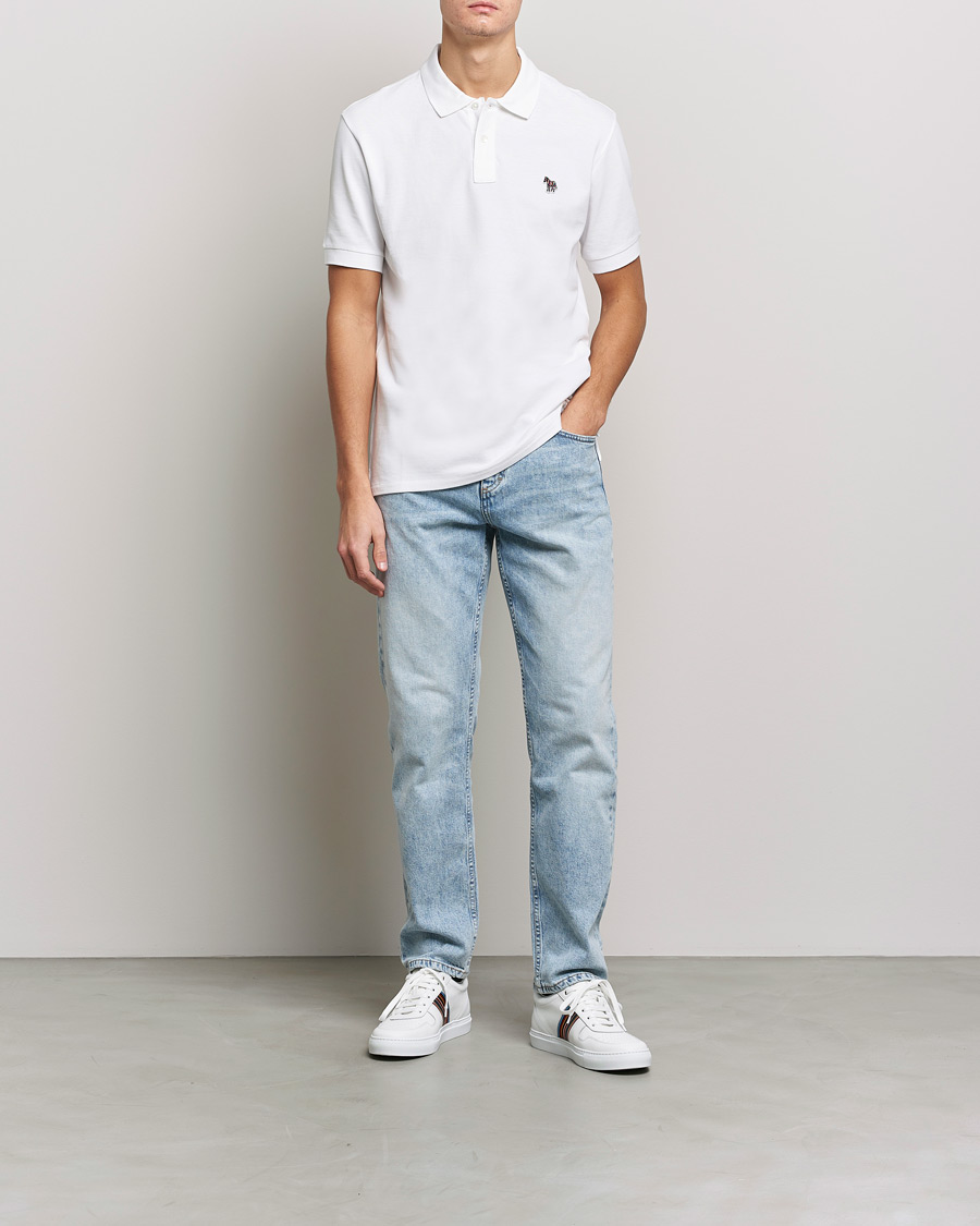 Homme | Polos | PS Paul Smith | Regular Fit Zebra Polo White