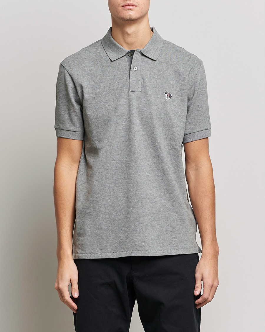 Homme | Sections | PS Paul Smith | Regular Fit Zebra Polo Grey Melange