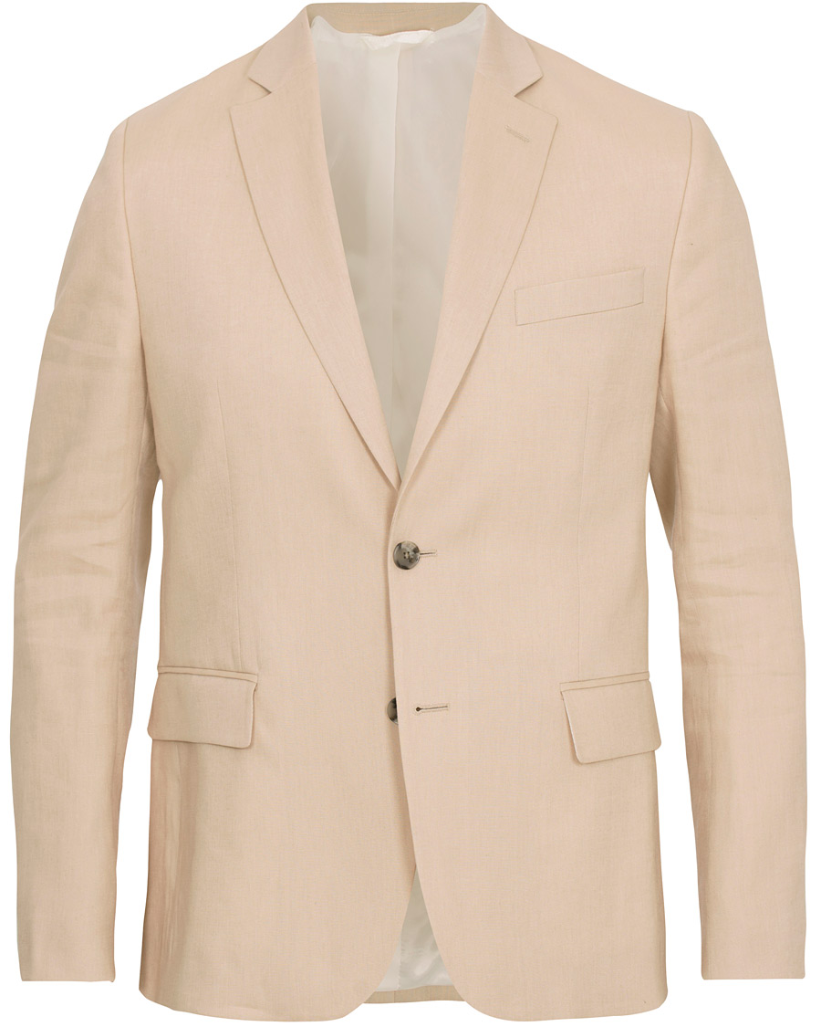 Homme | Blazers | J.Lindeberg | Hopper Soft Tech Linen Blazer Oxford Tan