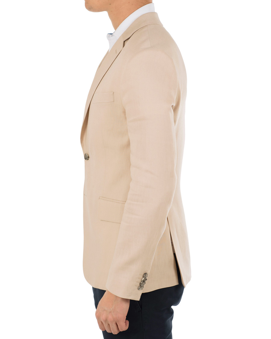 Homme | Blazers | J.Lindeberg | Hopper Soft Tech Linen Blazer Oxford Tan