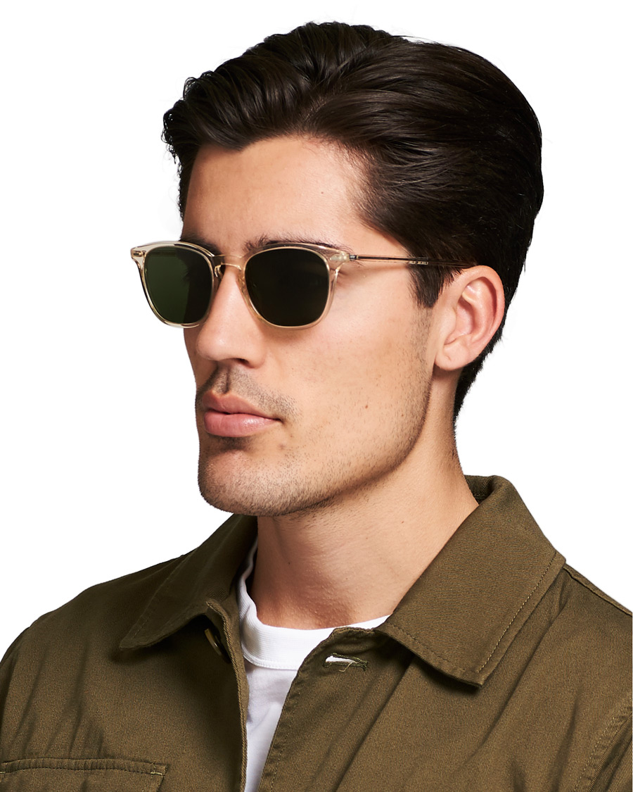 Homme | Oliver Peoples Heaton Sunglasses Buff/Green | Oliver Peoples | Heaton Sunglasses Buff/Green