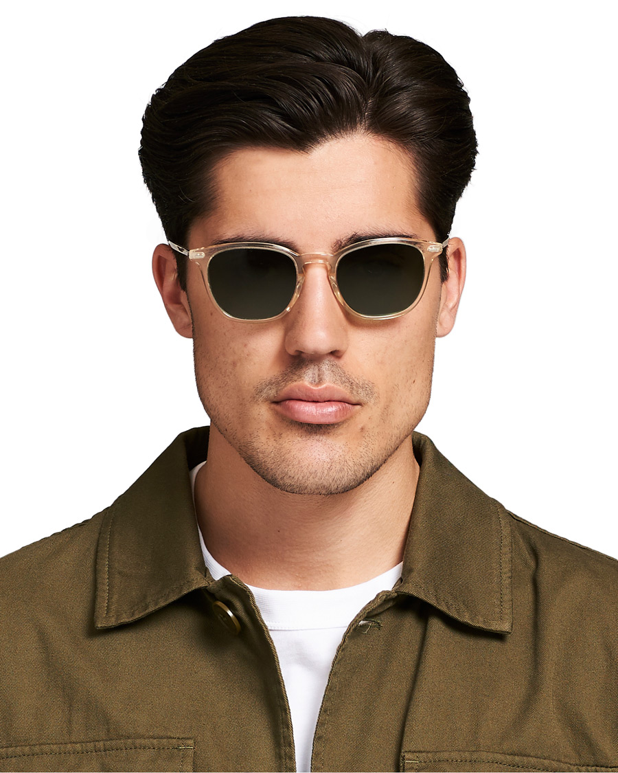 Homme | Oliver Peoples Heaton Sunglasses Buff/Green | Oliver Peoples | Heaton Sunglasses Buff/Green