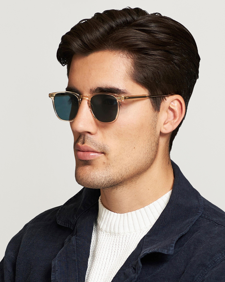 Homme | Lunettes De Soleil | Garrett Leight | Brooks 47 Sunglasses Blue Smoke