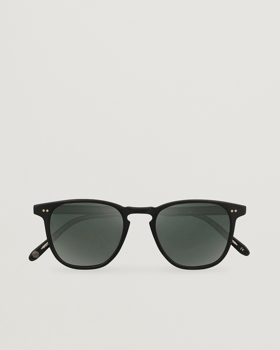 Homme | Garrett Leight Brooks 47 Sunglasses Matte Black/Blue Smoke Polarized | Garrett Leight | Brooks 47 Sunglasses Matte Black/Blue Smoke Polarized