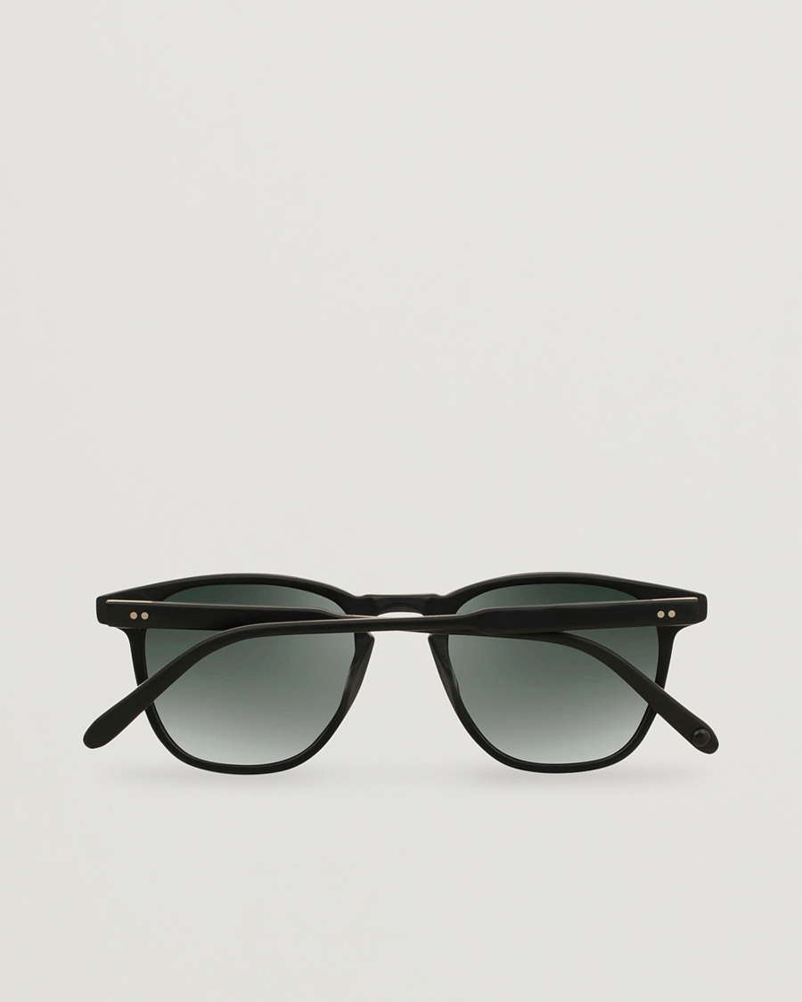 Homme | Garrett Leight Brooks 47 Sunglasses Matte Black/Blue Smoke Polarized | Garrett Leight | Brooks 47 Sunglasses Matte Black/Blue Smoke Polarized