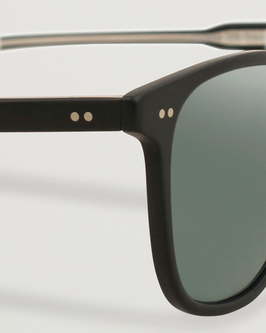 Homme | Garrett Leight Brooks 47 Sunglasses Matte Black/Blue Smoke Polarized | Garrett Leight | Brooks 47 Sunglasses Matte Black/Blue Smoke Polarized