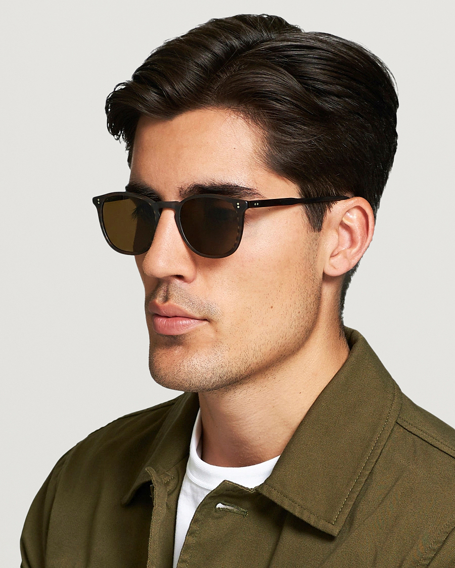 Homme | Garrett Leight Kinney 49 Sunglasses Matte Brandy Tortoise/Brown Polarized | Garrett Leight | Kinney 49 Sunglasses Matte Brandy Tortoise/Brown Polarized