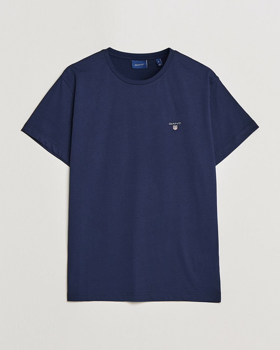 Homme | T-shirts | GANT | The Original Solid Tee Evening Blue
