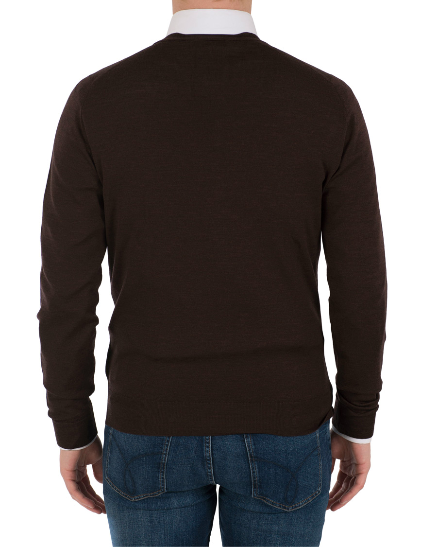 Homme | Pulls Et Tricots | John Smedley | Petworth Merino Cardigan Chestnut