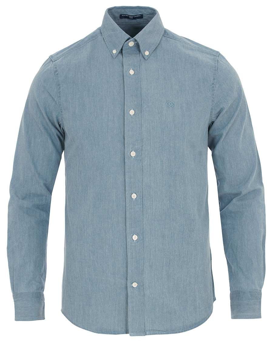 Homme | Chemises | GANT | Button Down Denim Beacons Project Shirt Indigo