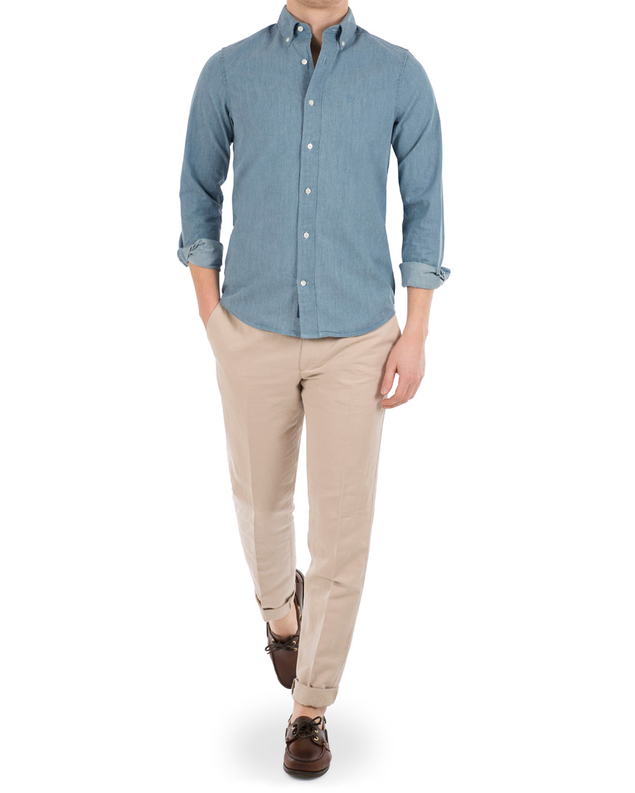 Homme | Chemises | GANT | Button Down Denim Beacons Project Shirt Indigo