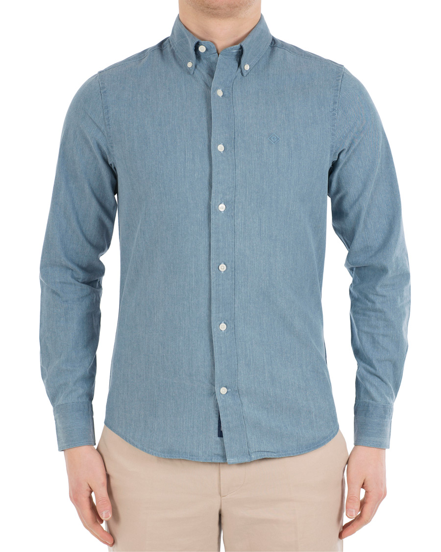 Homme | Chemises | GANT | Button Down Denim Beacons Project Shirt Indigo