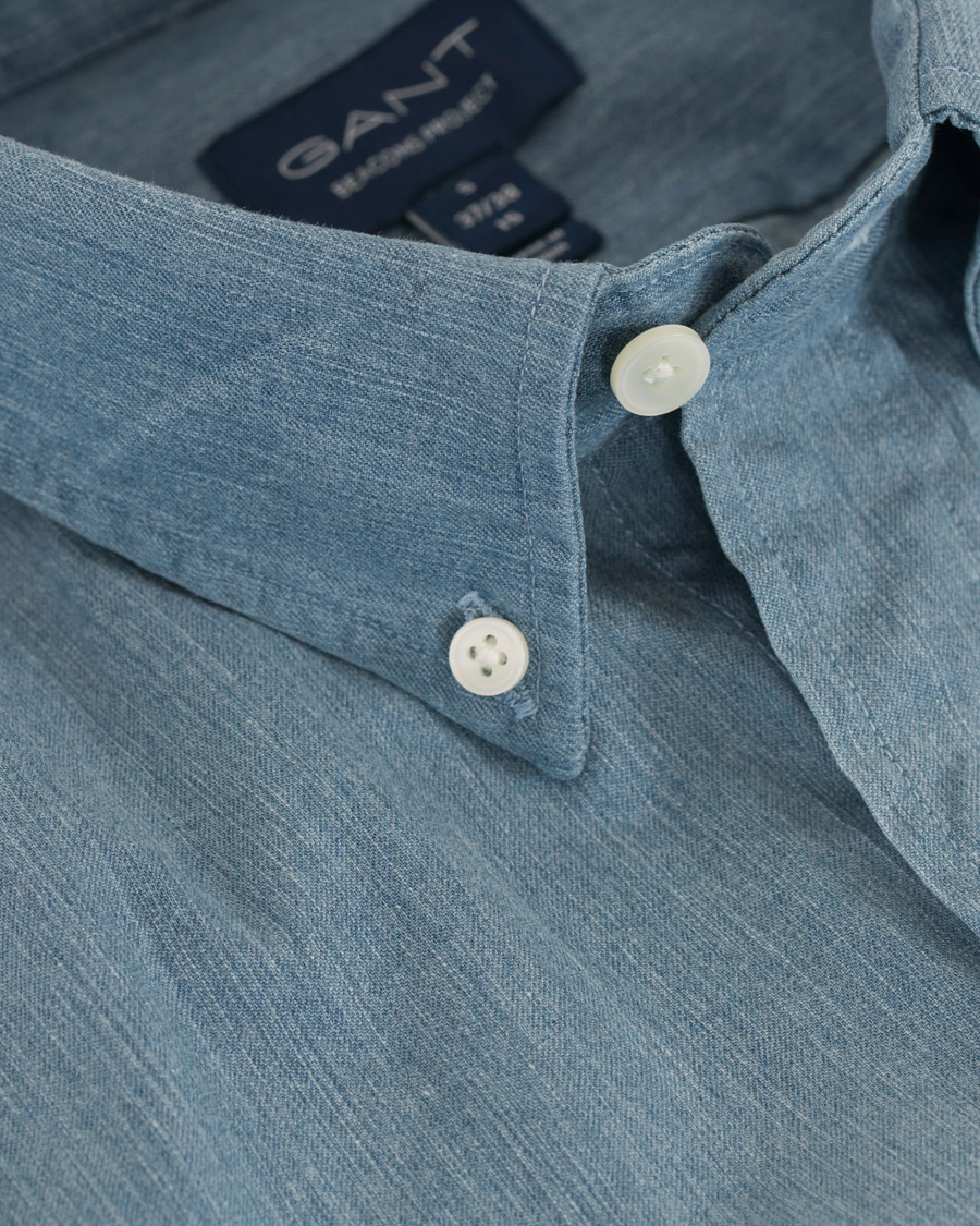 Homme | Chemises | GANT | Button Down Denim Beacons Project Shirt Indigo