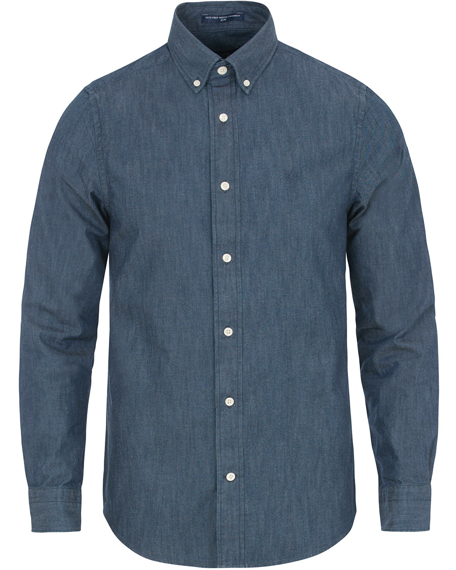 Homme | Chemises | GANT | Button Down Denim Beacons Project Shirt Dark Indigo