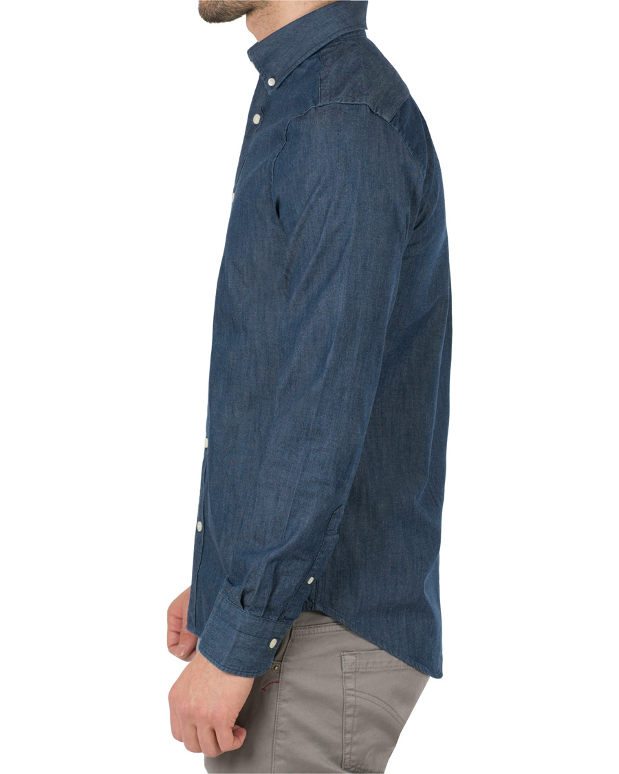 Homme | Chemises | GANT | Button Down Denim Beacons Project Shirt Dark Indigo