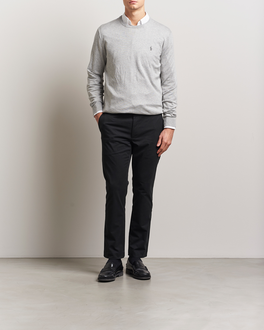 Homme | Pulls Et Tricots | Polo Ralph Lauren | Pima Cotton Crew Neck Pullover Andover Heather