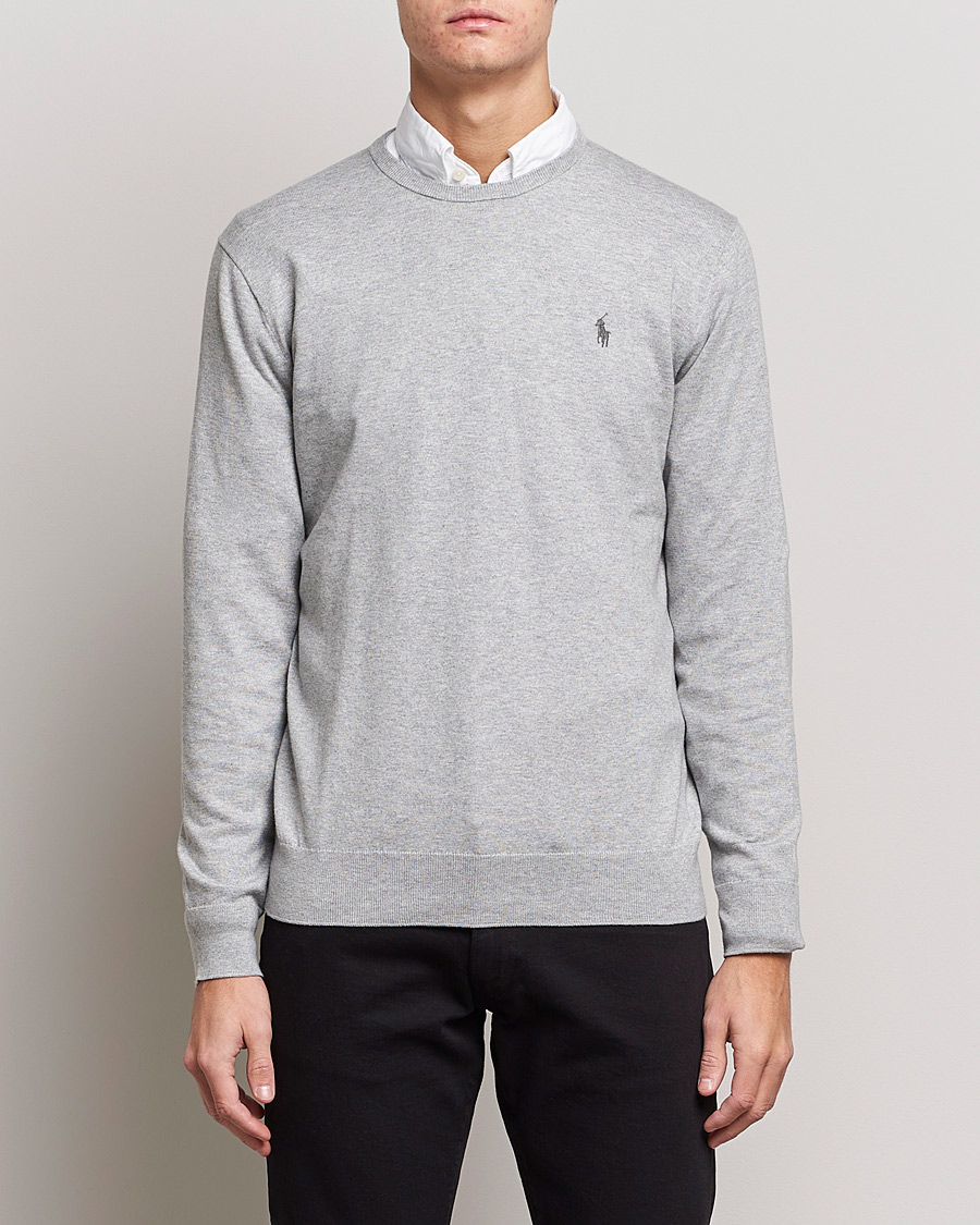 Homme | Pulls À Col Rond | Polo Ralph Lauren | Pima Cotton Crew Neck Pullover Andover Heather