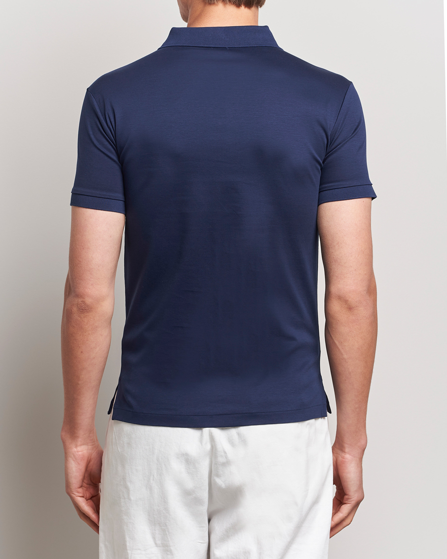 Homme | Polos | Polo Ralph Lauren | Slim Fit Pima Cotton Polo Refined Navy