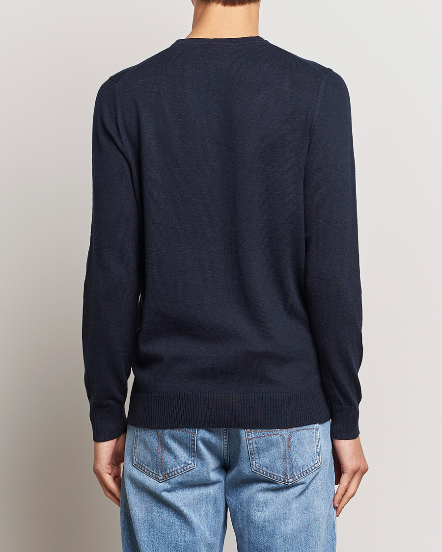Homme | Pulls Et Tricots | Lyle & Scott | Cotton/Merino Crew Neck Jumper Dark Navy