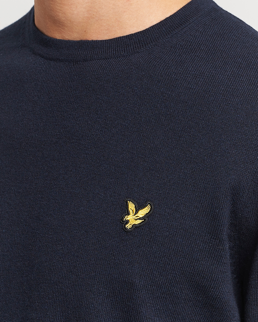 Homme | Pulls Et Tricots | Lyle & Scott | Cotton/Merino Crew Neck Jumper Dark Navy