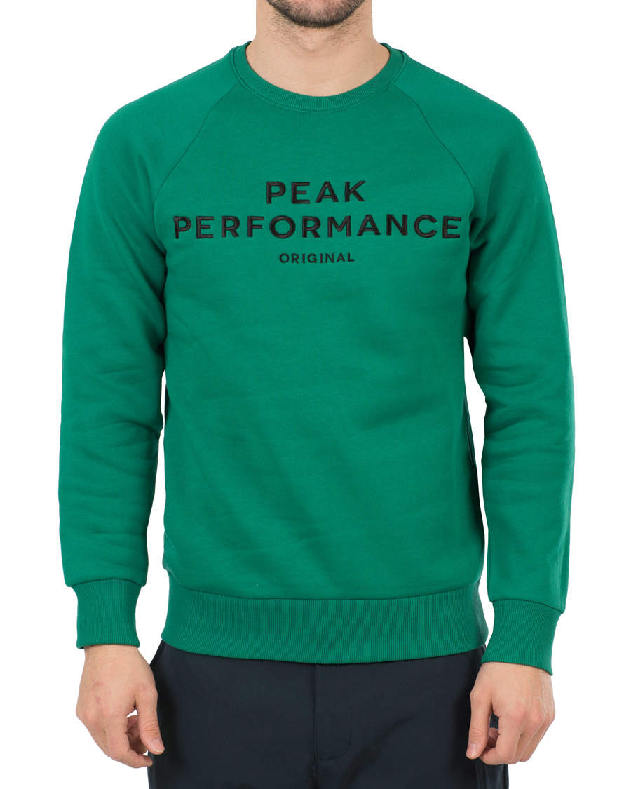 Homme | Pulls Et Tricots | Peak Performance | M Logo Crew Neck Sweatshirt Shady Green