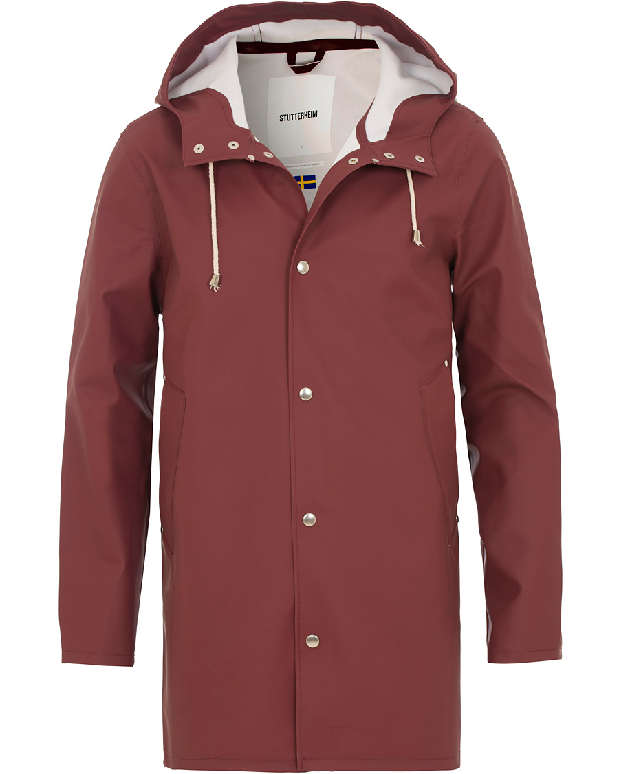 Homme | Manteaux Et Vestes | Stutterheim | Stockholm Raincoat Burgundy