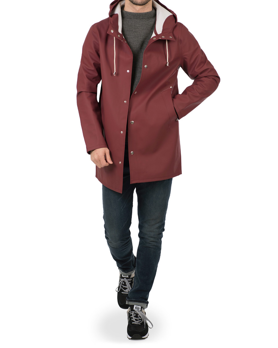 Homme | Manteaux Et Vestes | Stutterheim | Stockholm Raincoat Burgundy