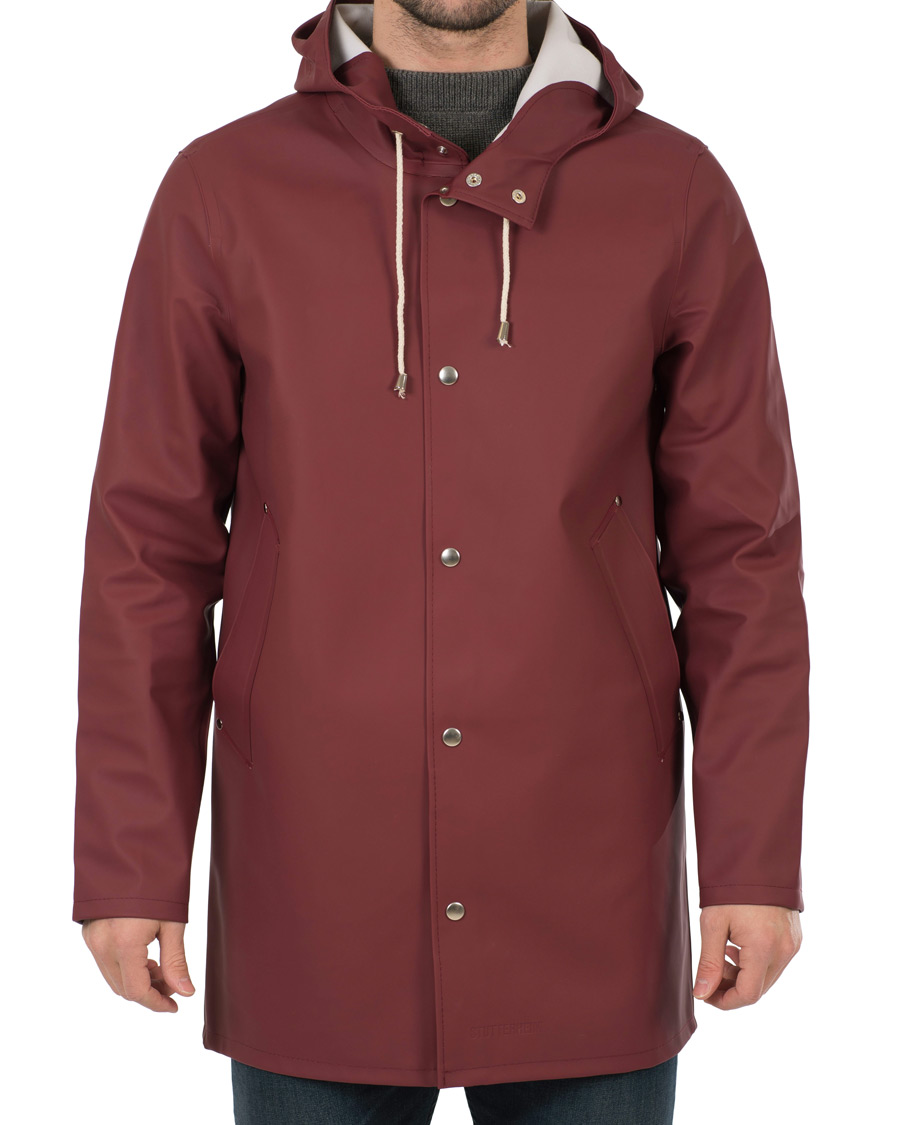 Homme | Manteaux Et Vestes | Stutterheim | Stockholm Raincoat Burgundy