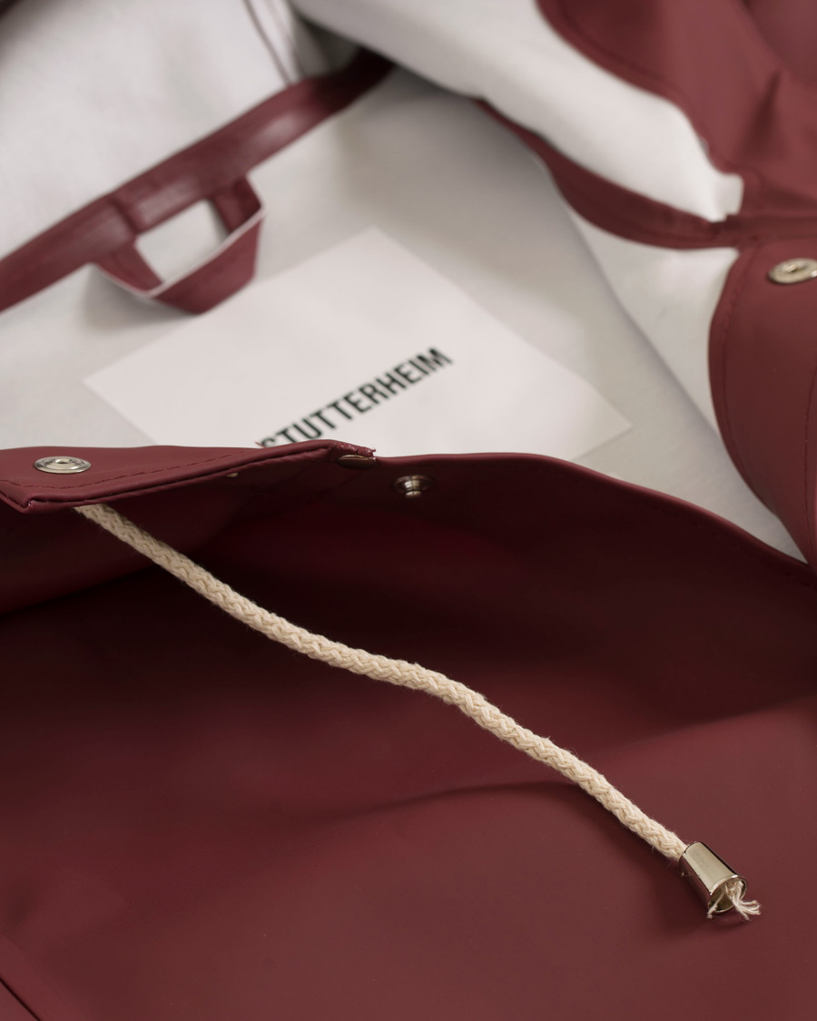 Homme | Manteaux Et Vestes | Stutterheim | Stockholm Raincoat Burgundy
