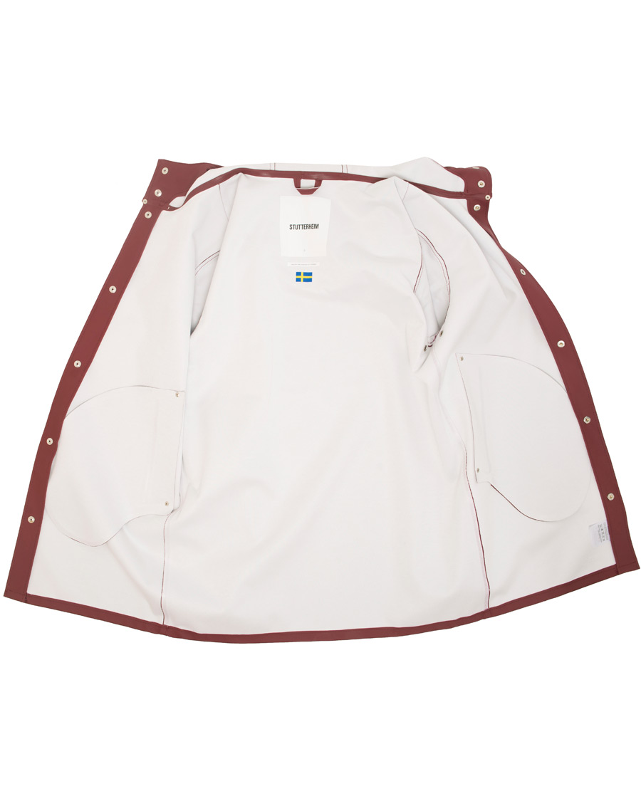 Homme | Manteaux Et Vestes | Stutterheim | Stockholm Raincoat Burgundy
