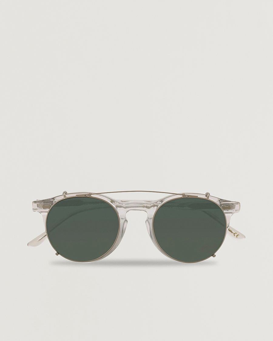 Homme | Lunettes De Soleil | TBD Eyewear | Pleat Clip On Sunglasses Transparent