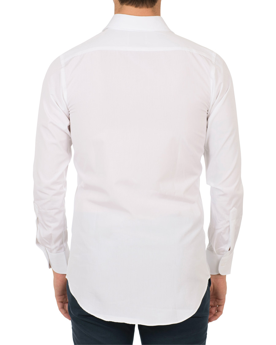 Homme | Chemises | Drake's | Slim Fit Poplin Shirt White