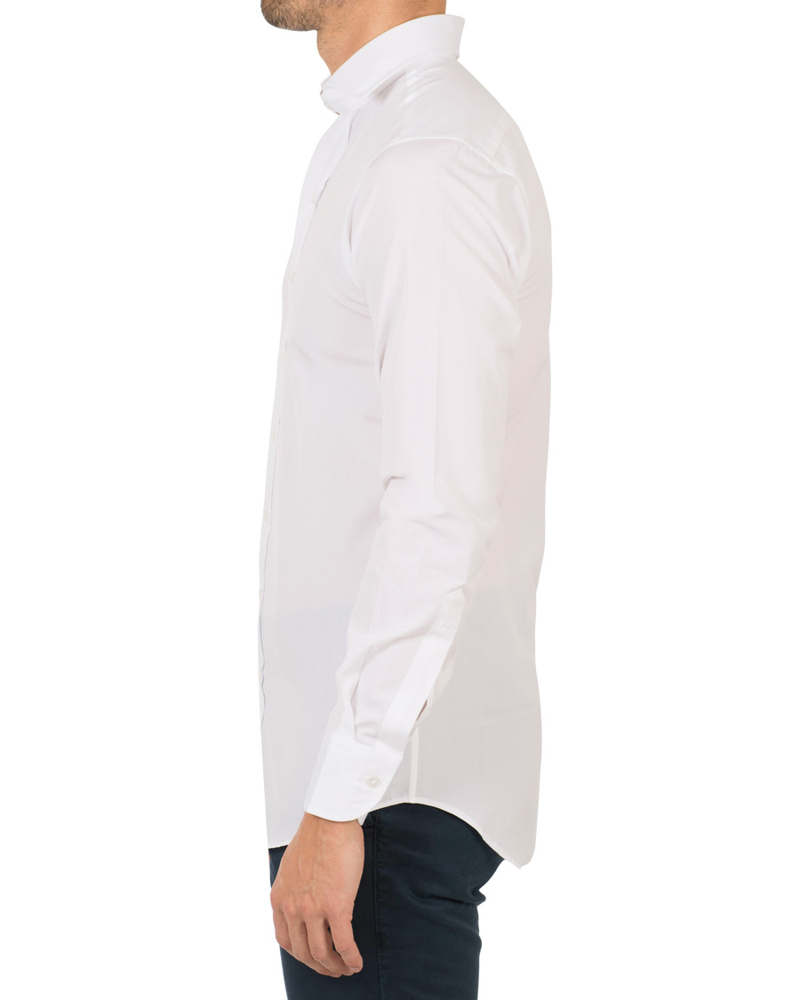 Homme | Chemises | Drake's | Slim Fit Poplin Shirt White