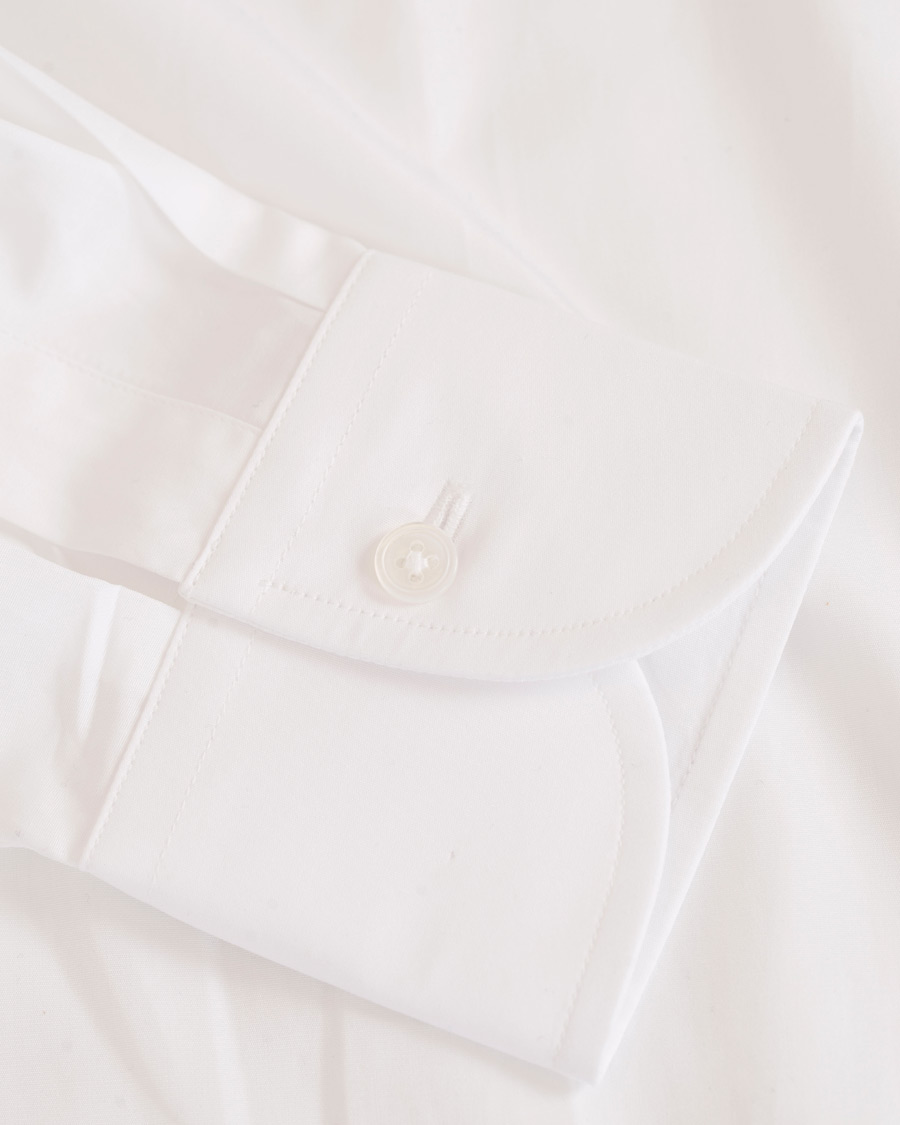 Homme | Chemises | Drake's | Slim Fit Poplin Shirt White